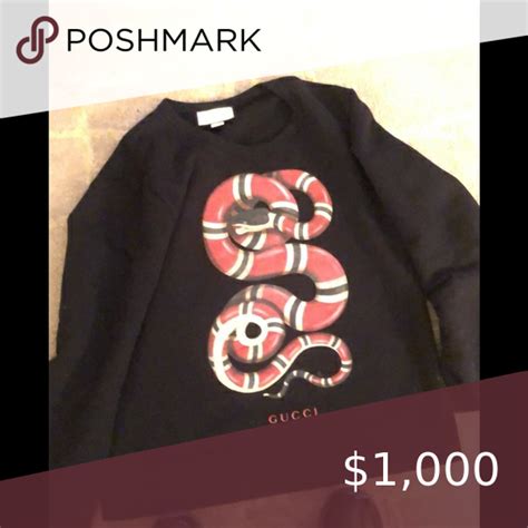 gucci snake sweater fake|Gucci crew neck sweater.